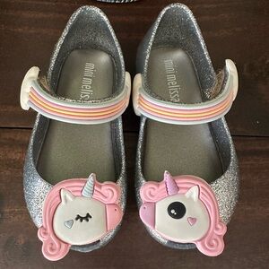 Mini Melissa Unicorn Glitter jelly shoes